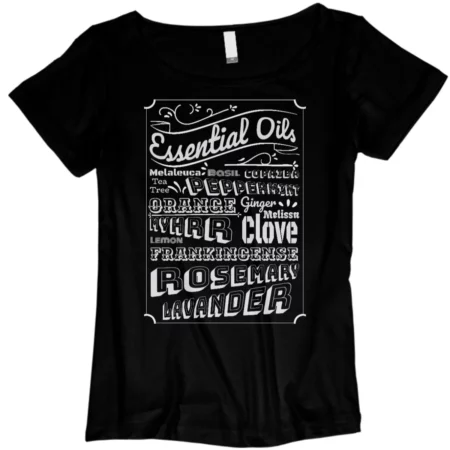 Camiseta Feminina Gola Canoa – Essential Oils – Old Sign